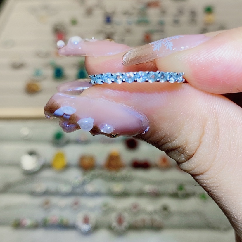 【闪购商品】烟晶戒指银S925镶嵌