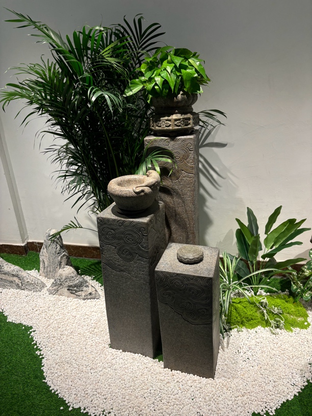 祥云柱 仿石工艺庭院装饰园林景观