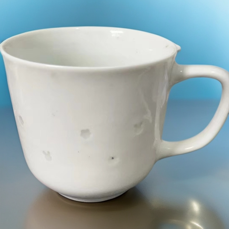 景德镇老库存白玲珑耳杯200cc