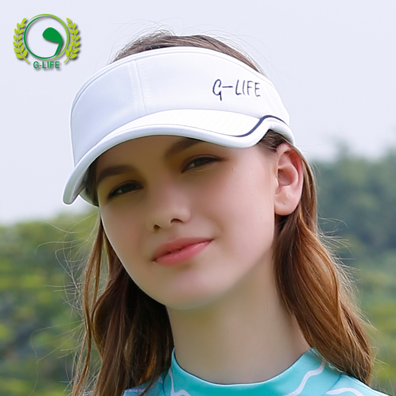 G-LIFE夏季空顶高尔夫女鸭舌球帽高尔夫球服装女无顶时尚遮阳帽子