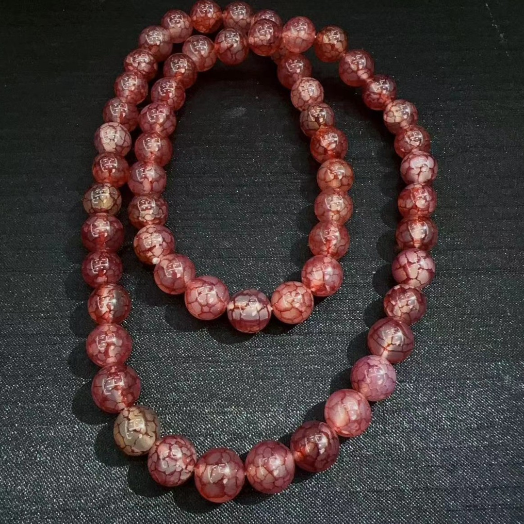 【杰哥专属】天然珠宝天然龙鳞凤血玛瑙项链卡10M（赠包装）C131