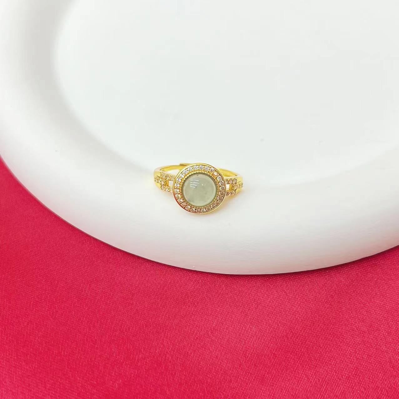 【杰哥专属】天空蓝A货翡翠设计款豪华戒指K229（赠包装，证书）