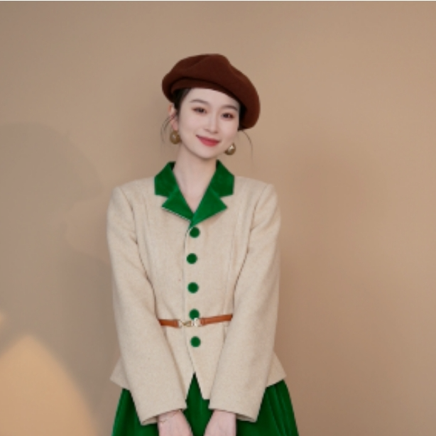 小井定制私服【莉莉娅】2024秋冬新款女装上衣毛呢小外套套装