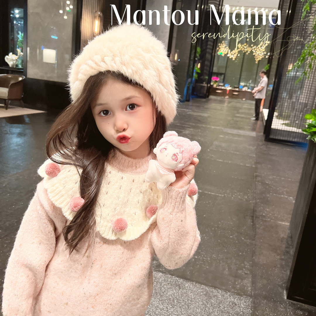 女童毛衣冬季新款儿童甜美针织衫女宝宝保暖长袖针织加厚上衣潮