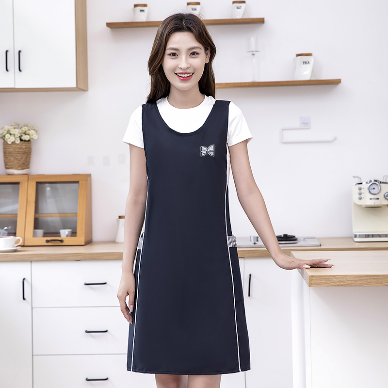 运动时尚风宽肩带防水防油围裙柔软好洗松弛感工作服可定制印字