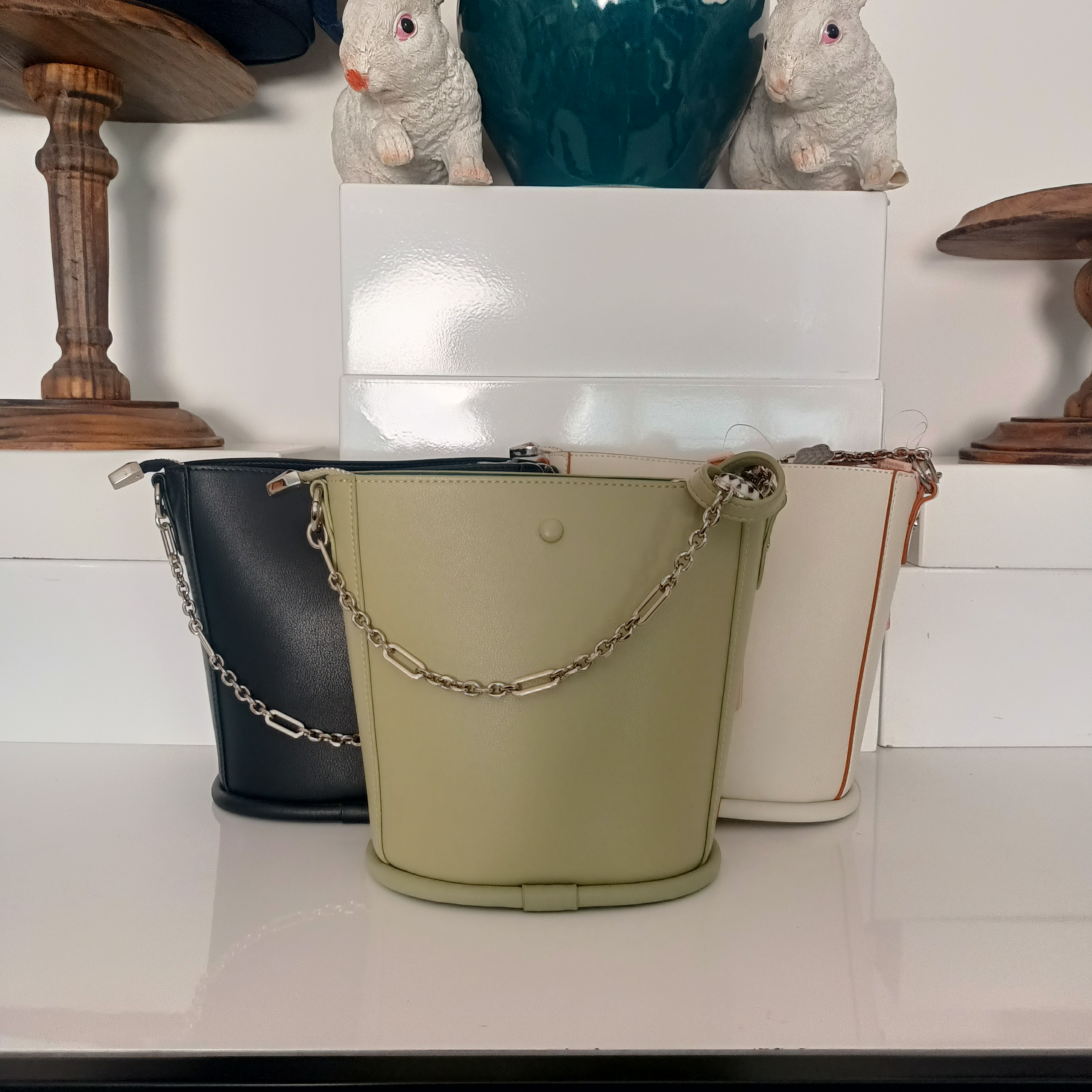 女包轻奢时尚百搭女士小众简约潮流设计师小包包单肩斜挎水桶包包