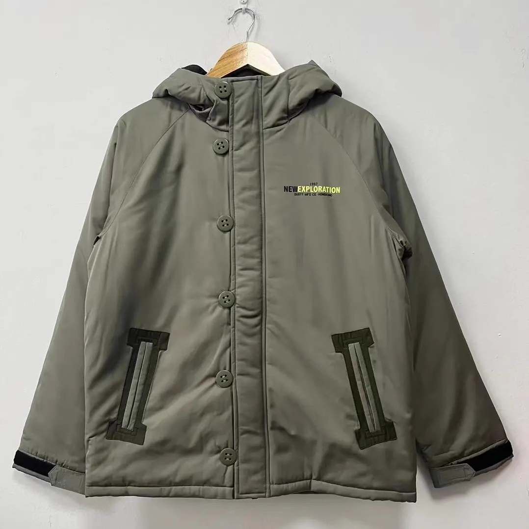 香港潮牌-日系港风时尚休闲复古保温保暖棉服男士秋冬季百搭外衣