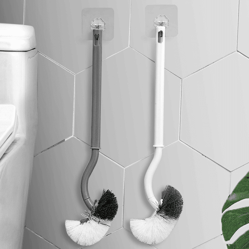 h马桶刷神器360度蹲厕刷日式厕所刷洁厕无死角清洁刷卫生间弯头