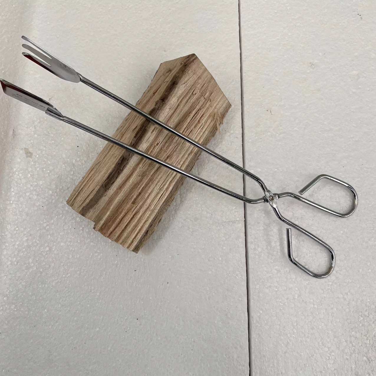 金属材质柴火炉镀光火钳子火剪子轻便简单好用