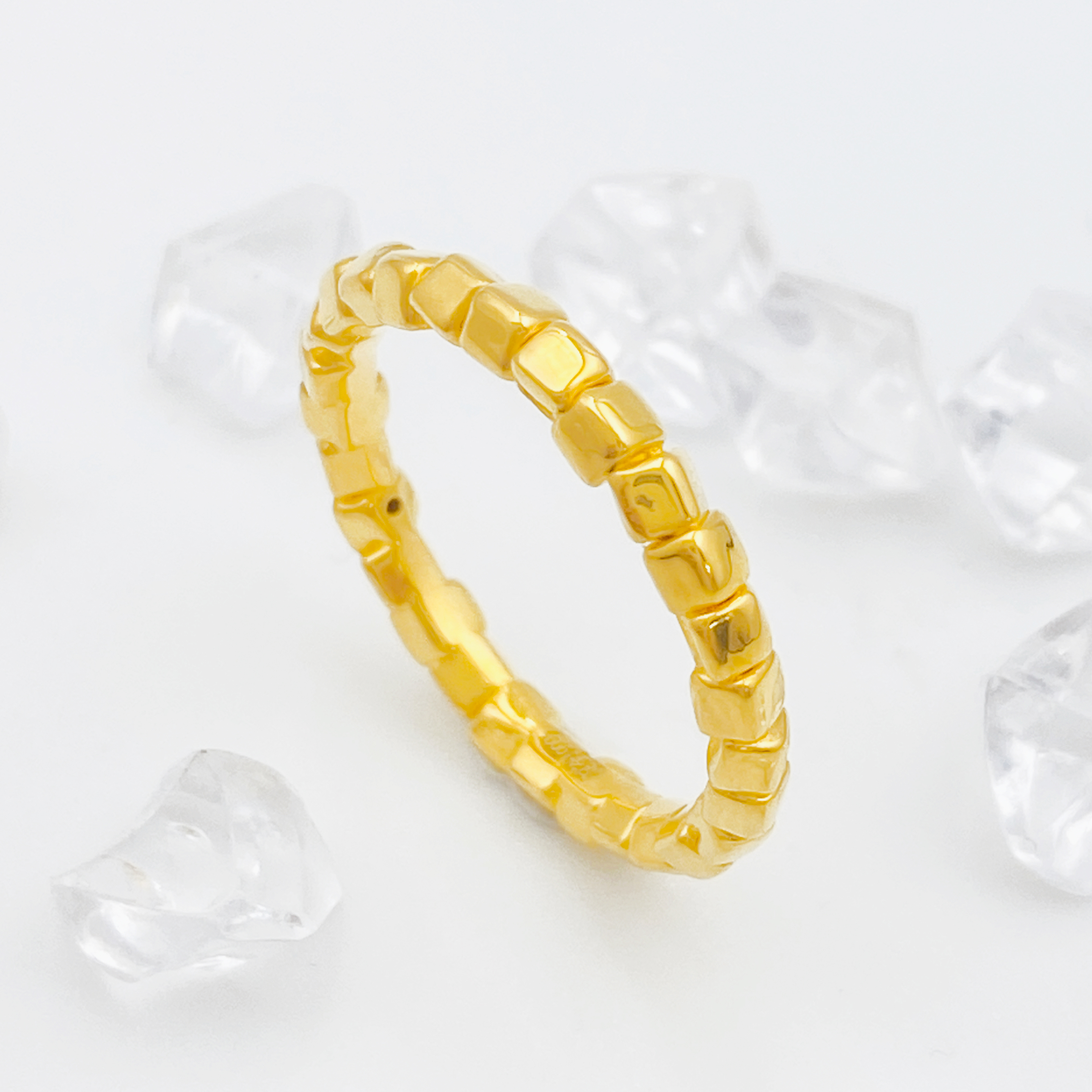 【国潮】足金999 冰糖戒指1.24 19圈口