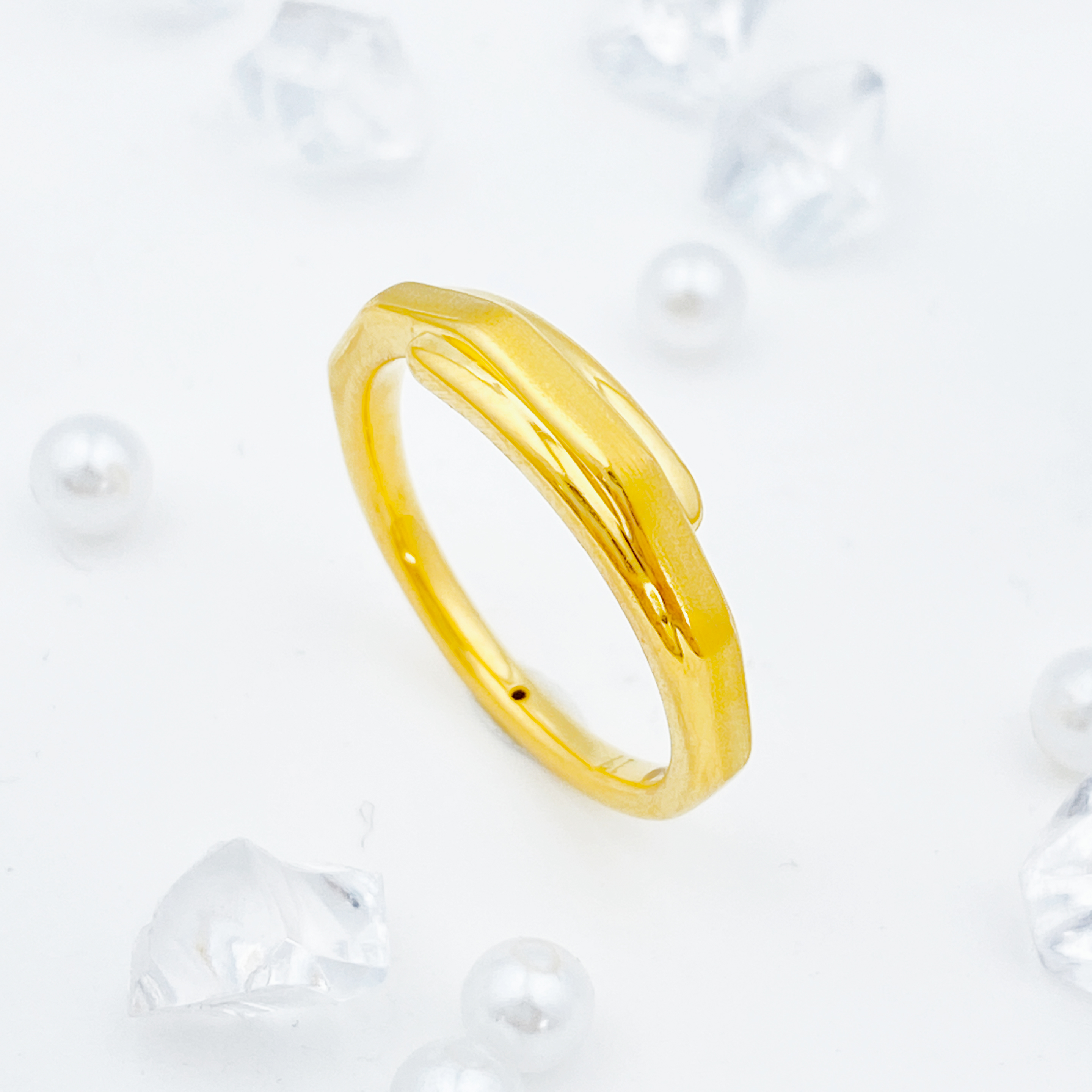 【国潮】足金999 爱转角戒指1.46 15圈口