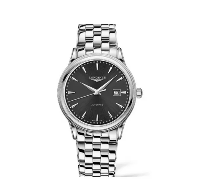 99新 Longines/浪琴 军旗984/黑盘条丁/表径40mm