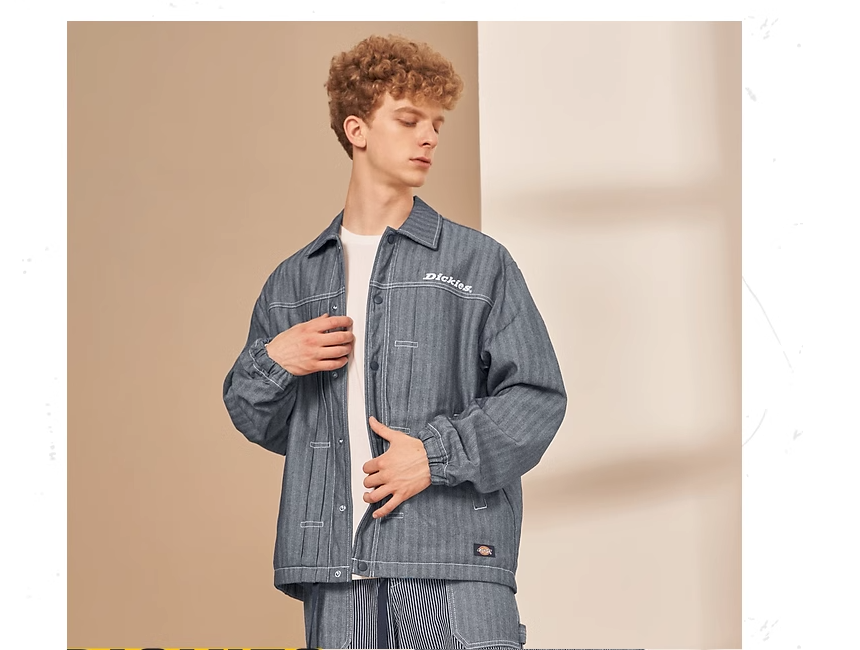 Dickieslogo字母抽绳夹克外套 DK009417