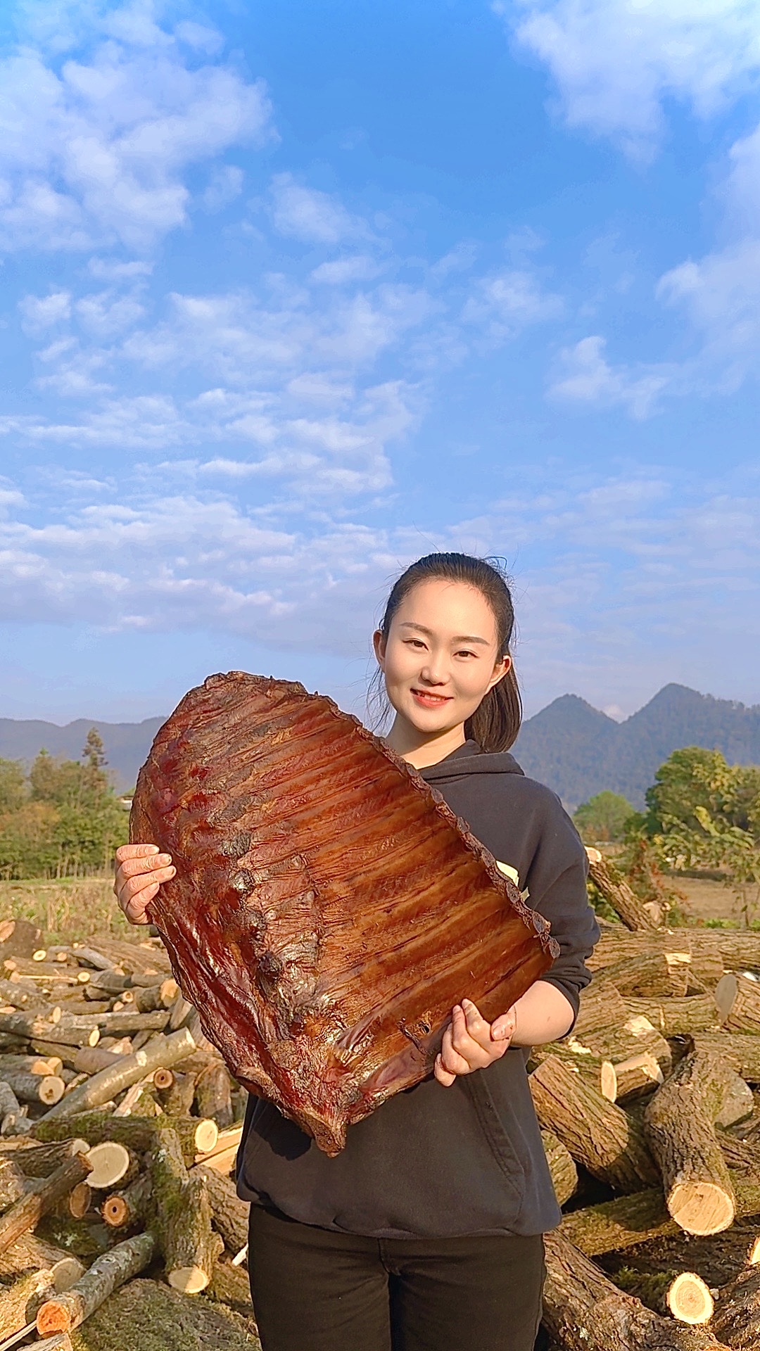 【现场过称一称一单】按实际重量主播讲解为准湖北恩施烟熏        