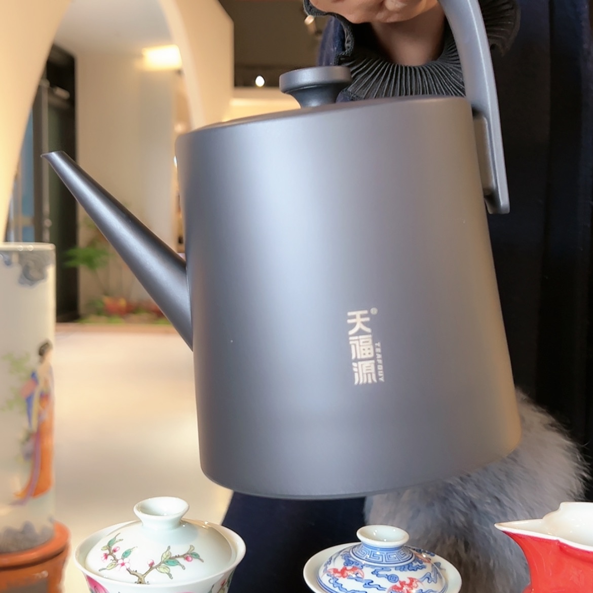 【闪购商品】瓷杯大**北壶