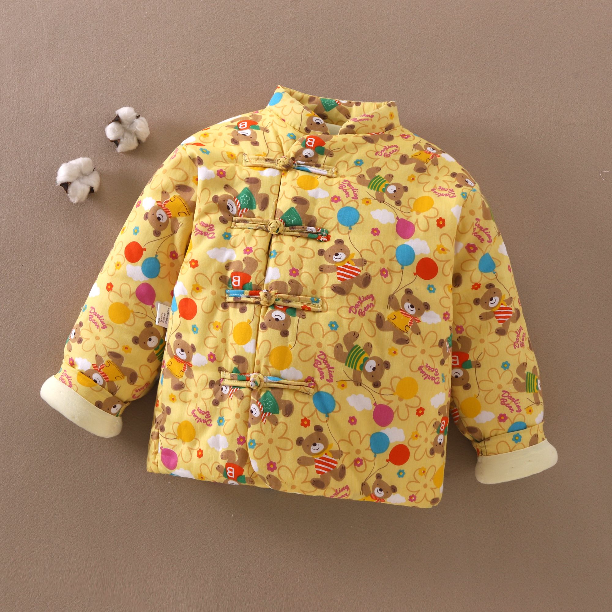 手工纯棉花儿童上衣婴幼儿宝宝棉衣内搭加厚校服神器秋冬保暖棉袄