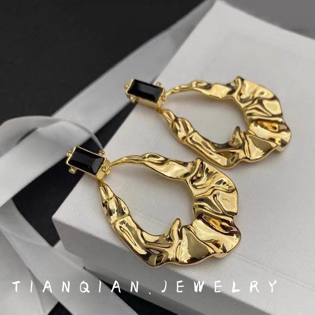 铜合金耳饰 T.Q 【金属风暴】 欧美时装走秀款夸张耳环