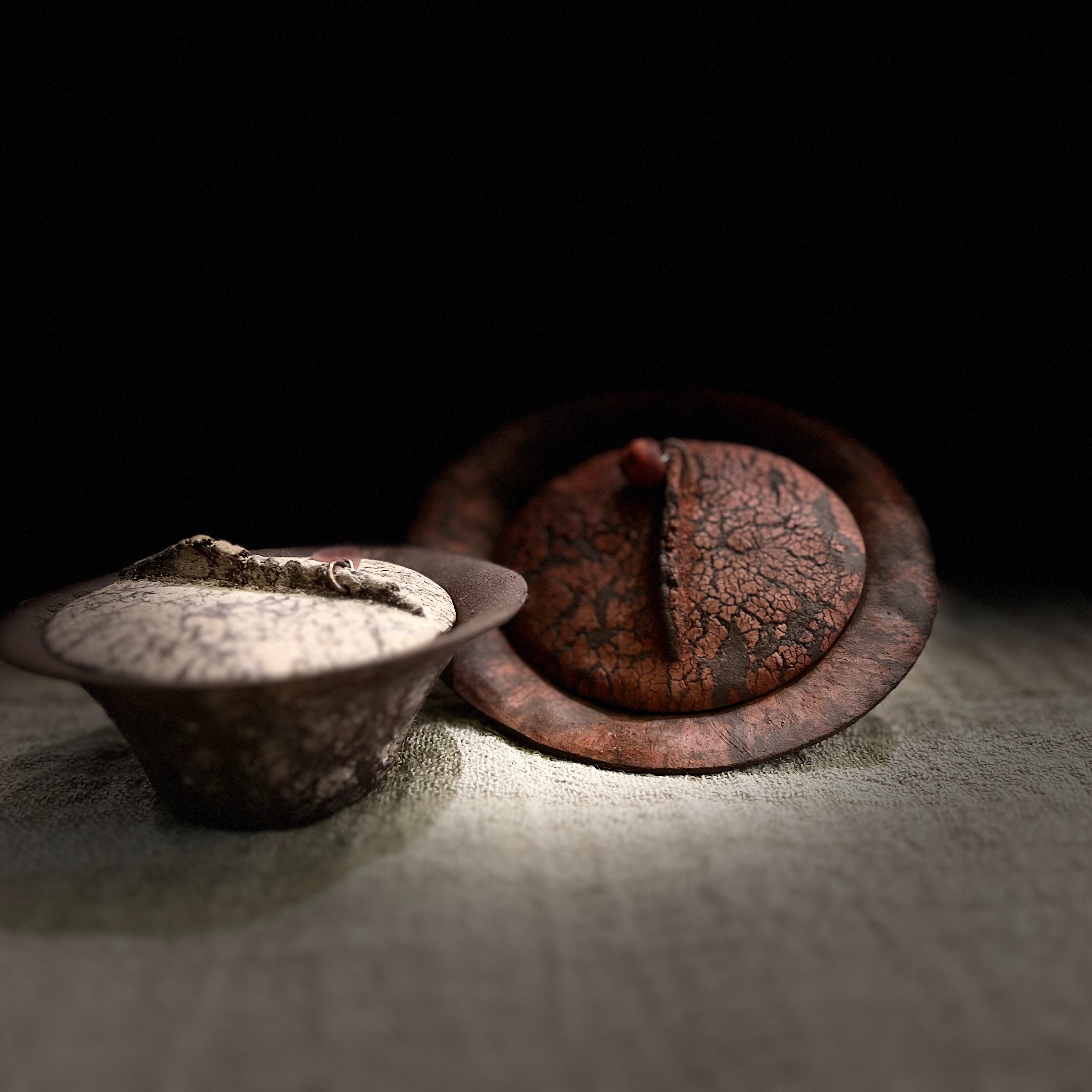 大福造全手工紫砂盖碗（战国红、春秋梦）茶具创意纯手工陶瓷茶香