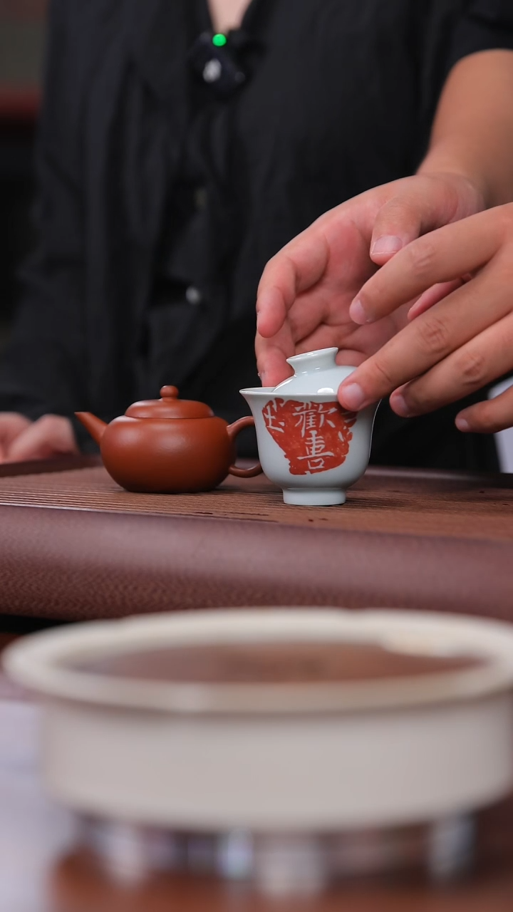 【闪购商品】紫砂茶壶香玉堂 朱泥 水平100cc+欢喜盖碗