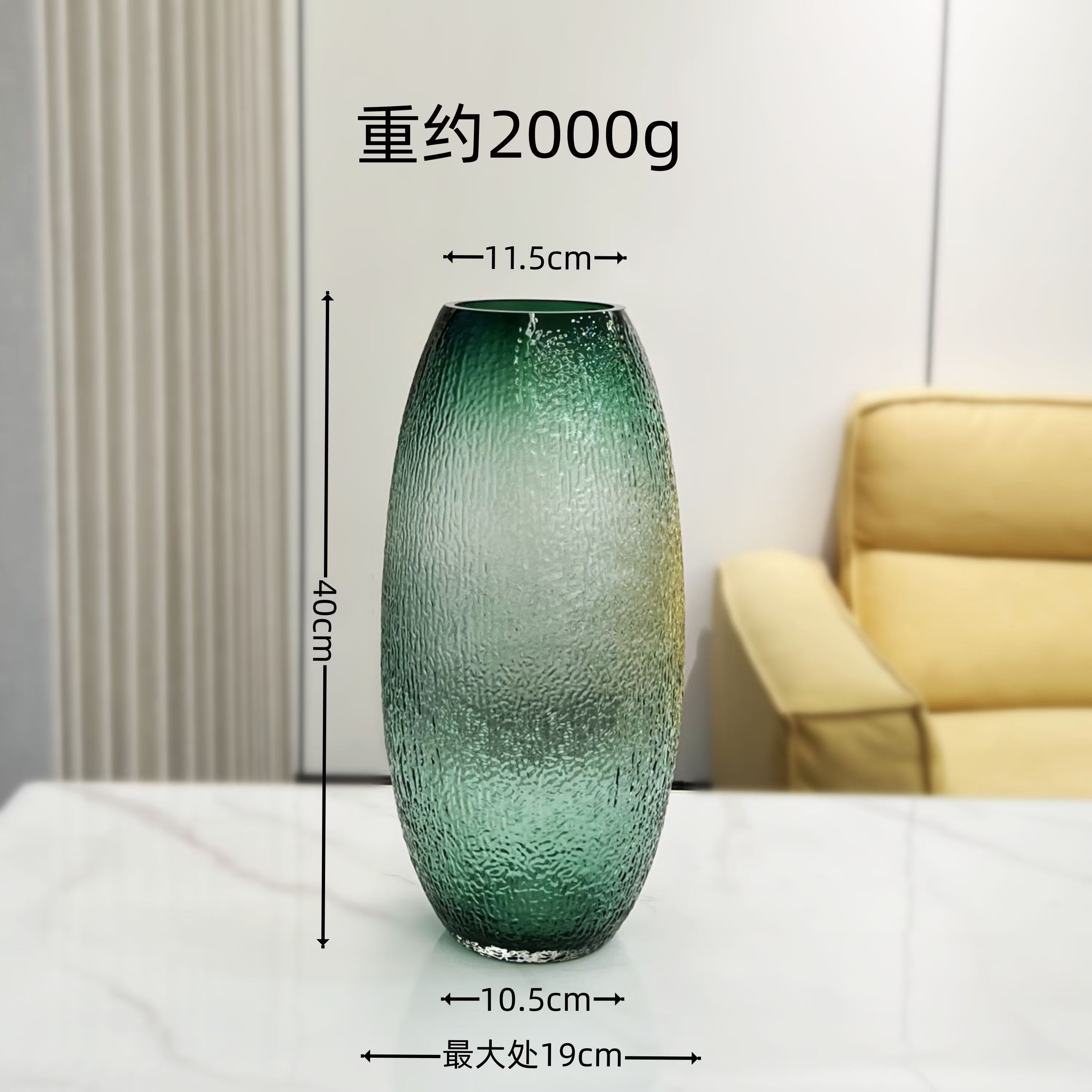 菩提大罐。水培插花大号【玻璃花瓶大气大花瓶高级感高档客厅】