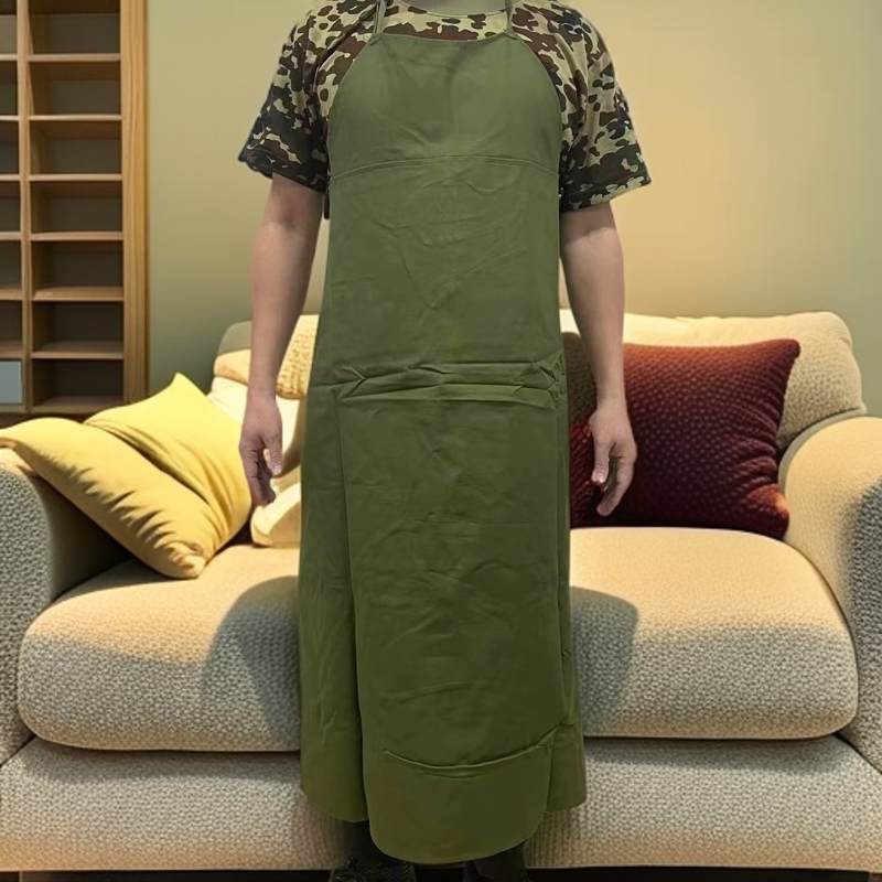 库存老货围裙做饭韩版全身加厚帆布家用防水防污