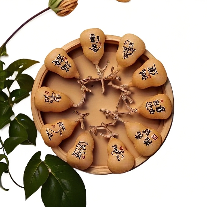 天然雕刻葫芦钥匙扣挂件手捻文玩小葫芦摆件