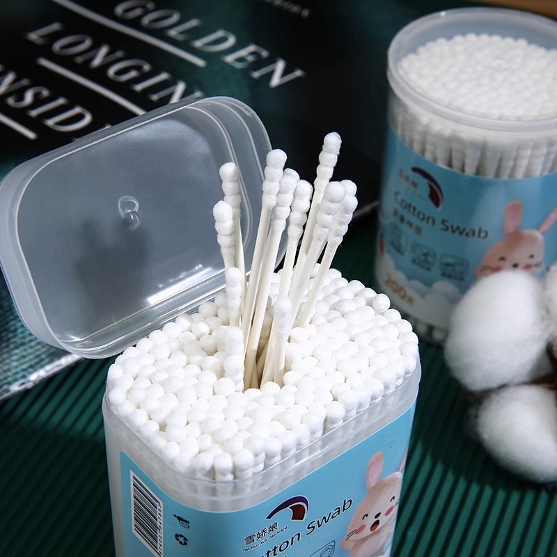 儿童双头棉签棉棒宝宝专用挖耳勺棉签棒婴幼儿宝宝掏耳朵卫生消毒