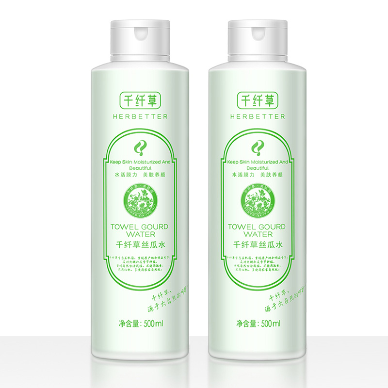 千纤草丝瓜水500ml湿敷水保湿大容量