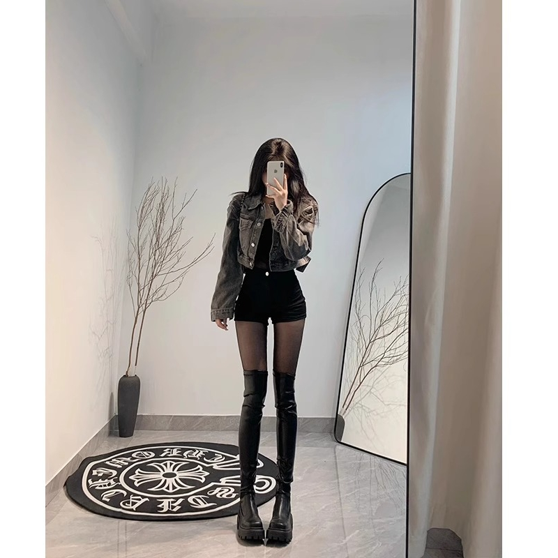 红蜻蜓过膝长靴女法式高筒靴包腿弹力瘦瘦靴厚底皮靴网红时尚百搭