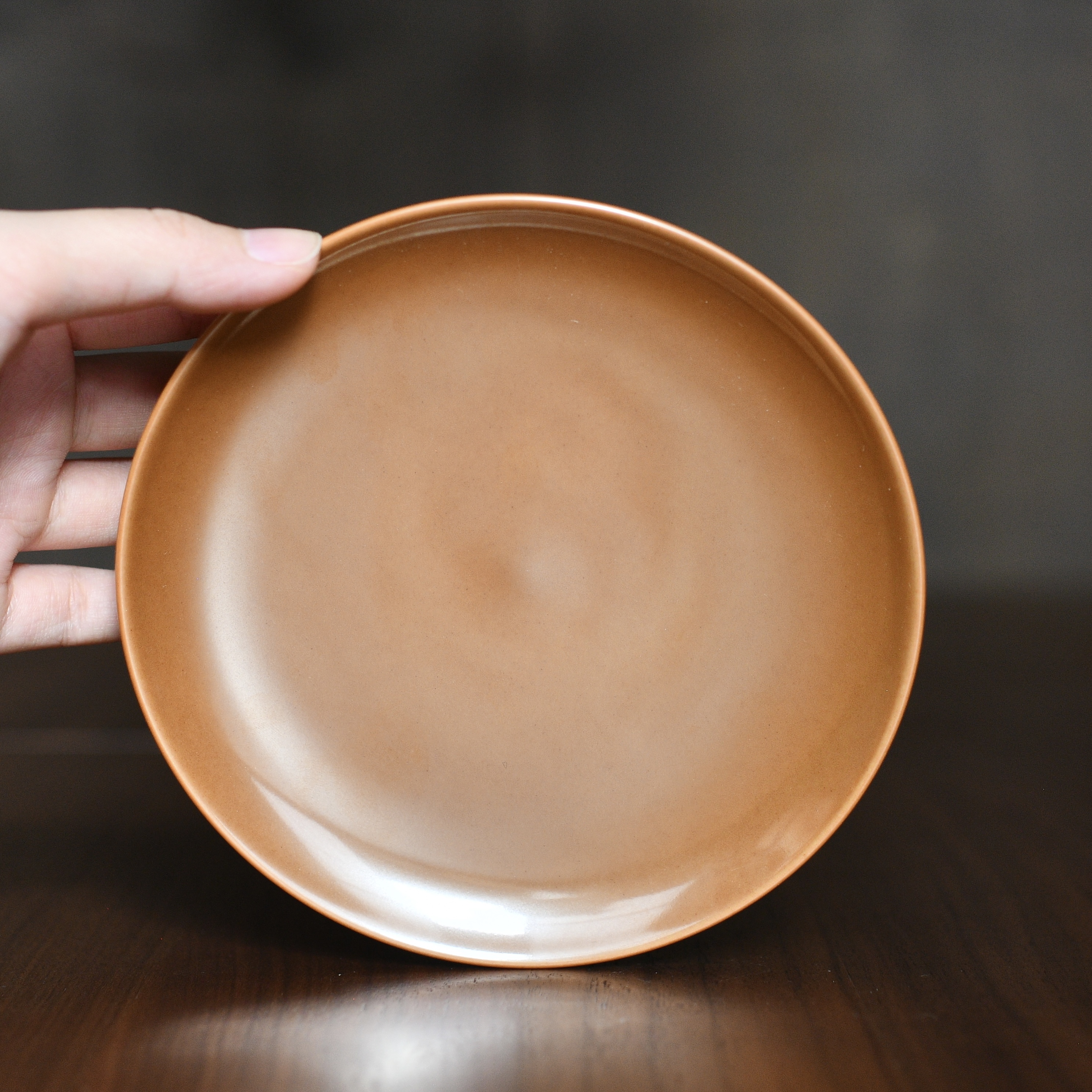 谷雨山房 紫金釉澹月壶承 