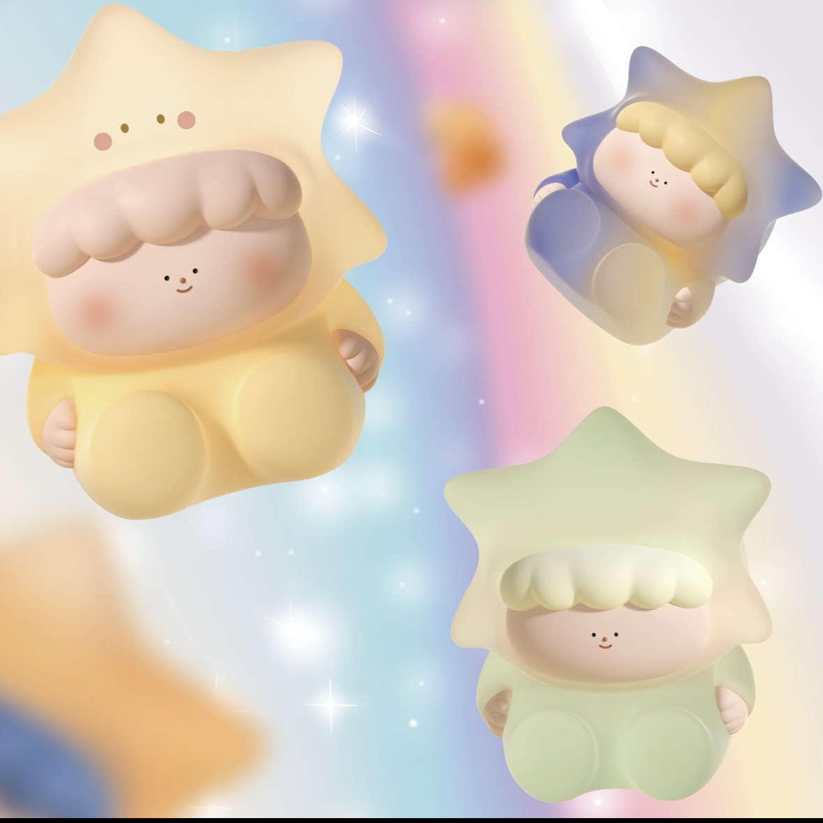 【惯宝宝代拆】大美术馆许愿星星萌粒盲袋