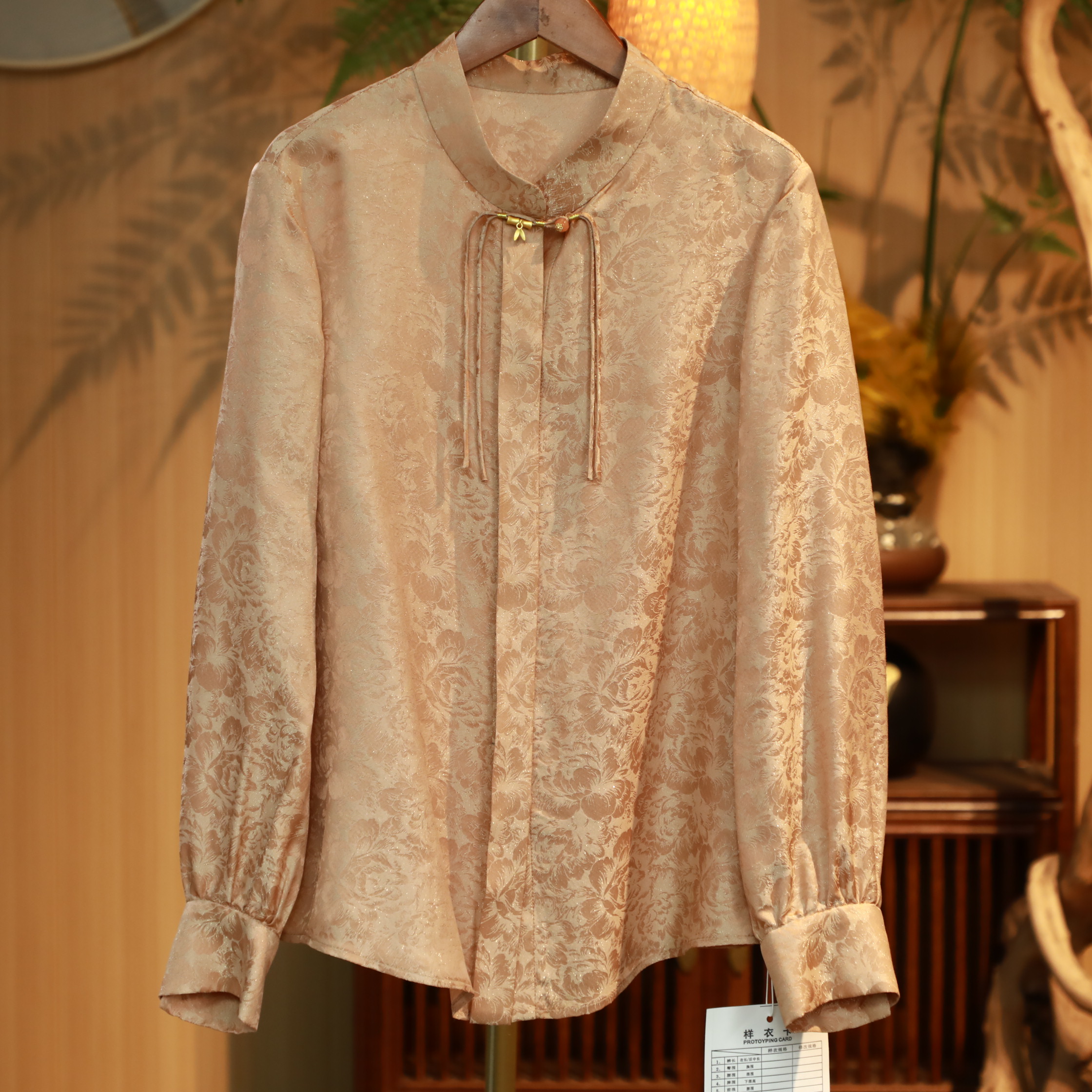 芹 新中式风 衬衫 24080 金粉色