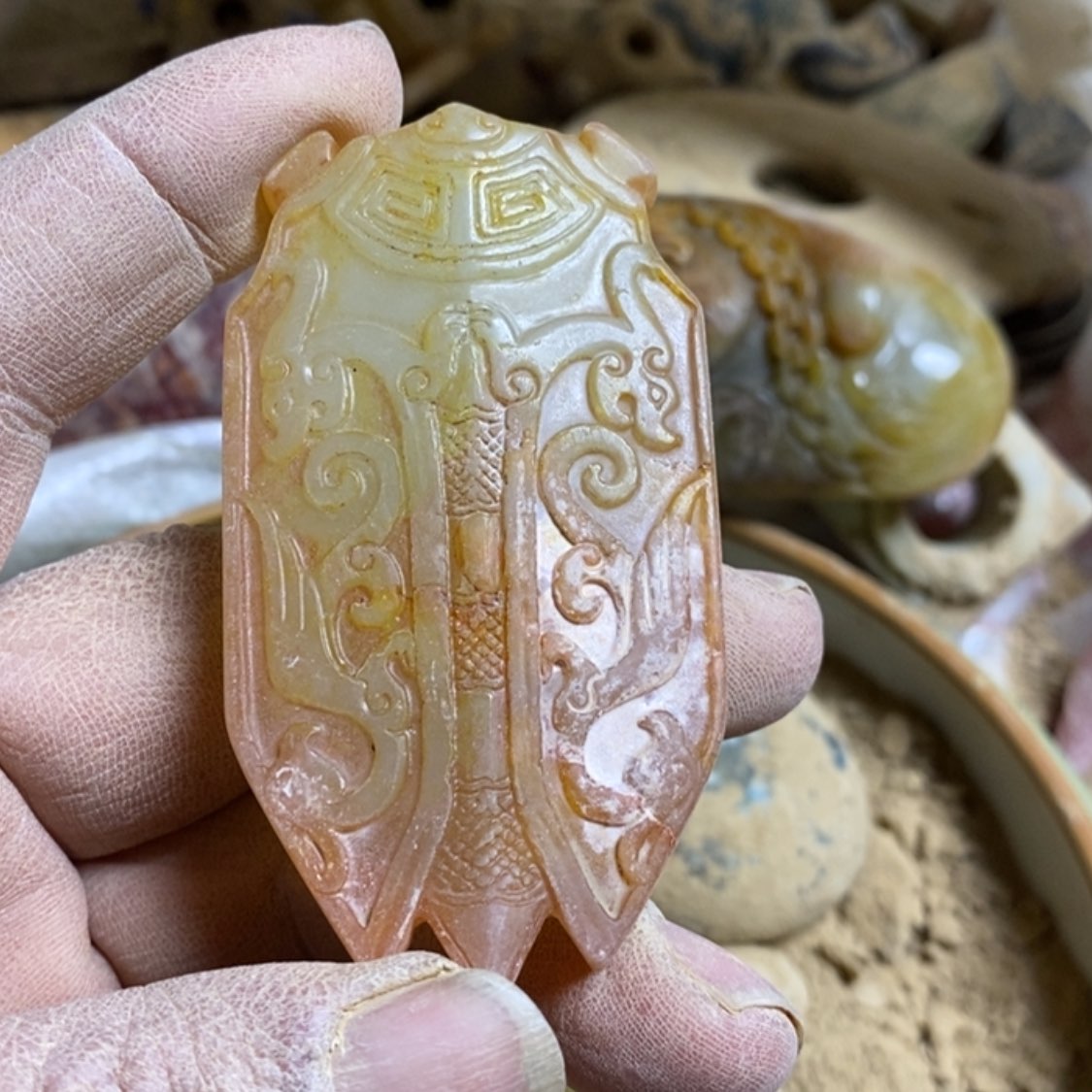 【闪购商品】和田玉（糖玉）挂件未镶嵌执*