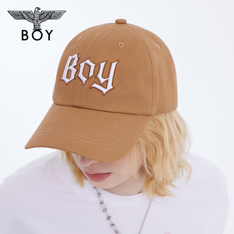 BOYLONDON秋季秋情侣款鸭舌帽咖啡复古简约休闲时尚遮阳帽 N90010