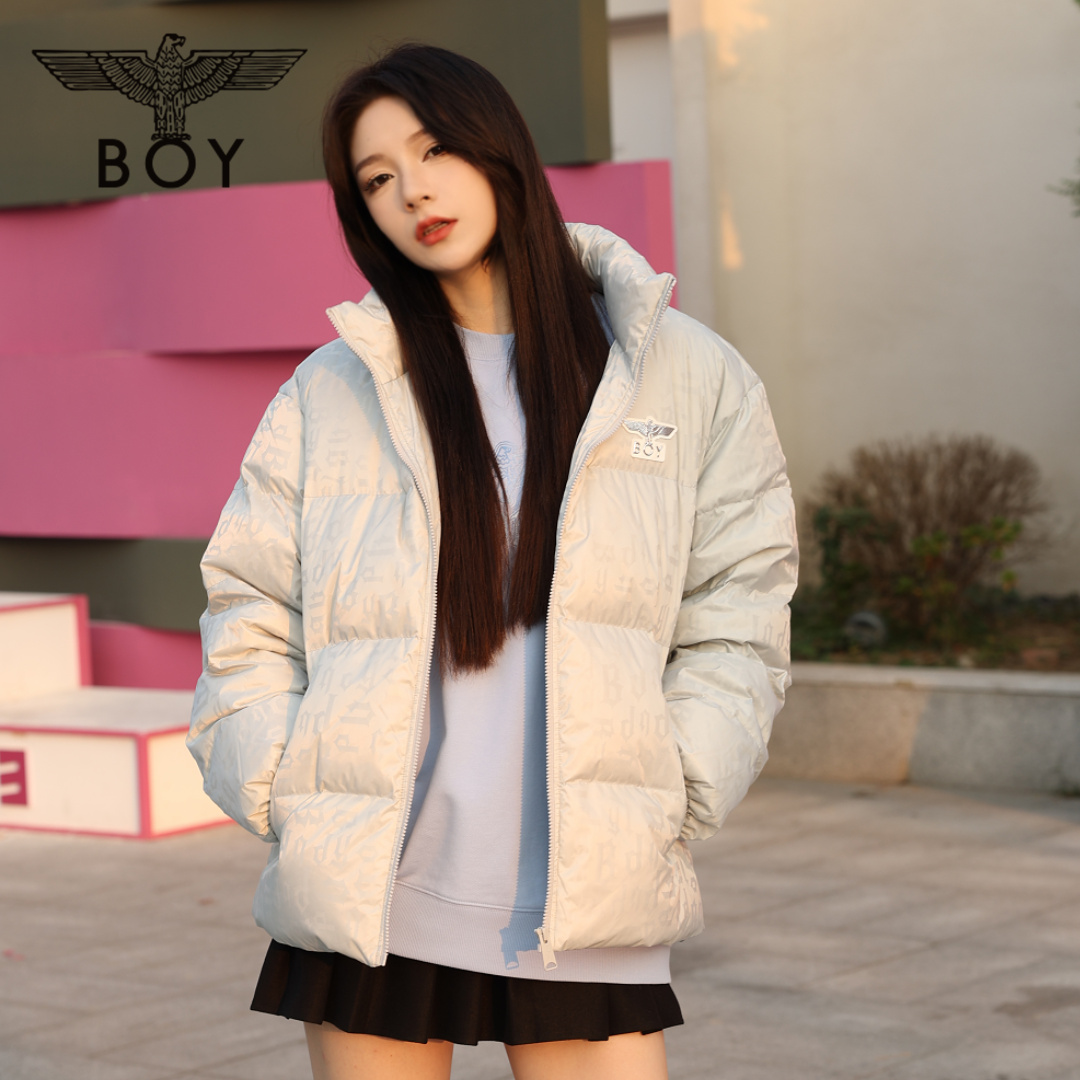 【月光序曲】BOYLONDON秋冬保暖羽绒服情侣防寒加厚外套90绒N28063