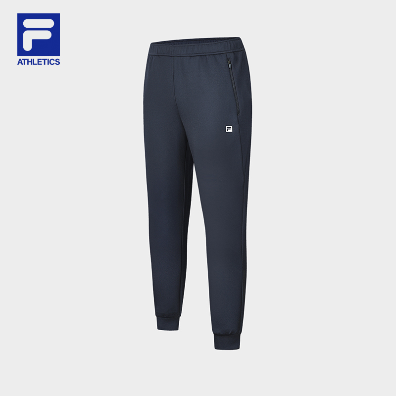 Fila/斐乐运动裤男款【发热抗皱】秋冬保暖舒适束脚长裤A61M511604A