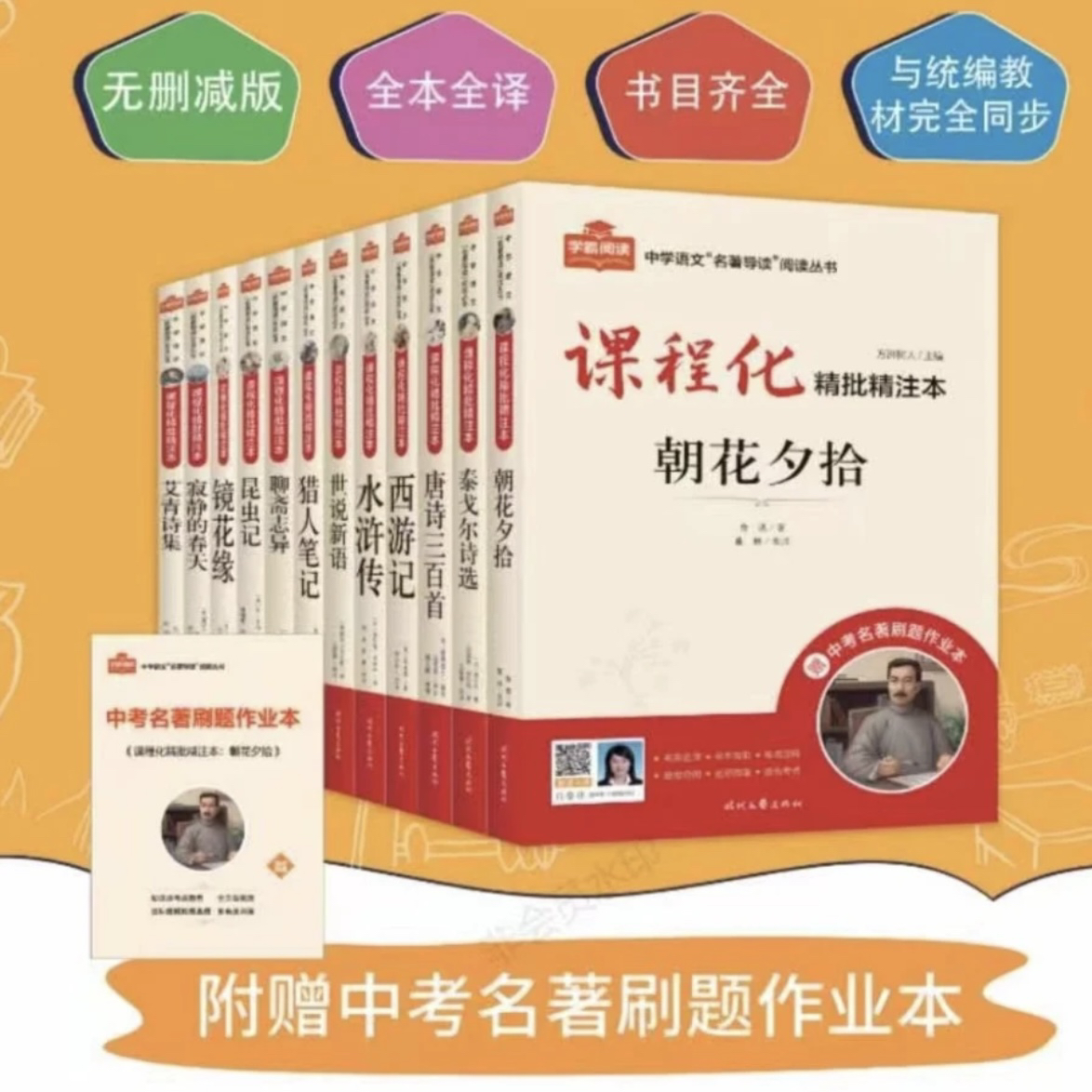 名著阅读 课程化精批精注本经典常谈骆驼祥子钢铁是怎样炼成的3fs
