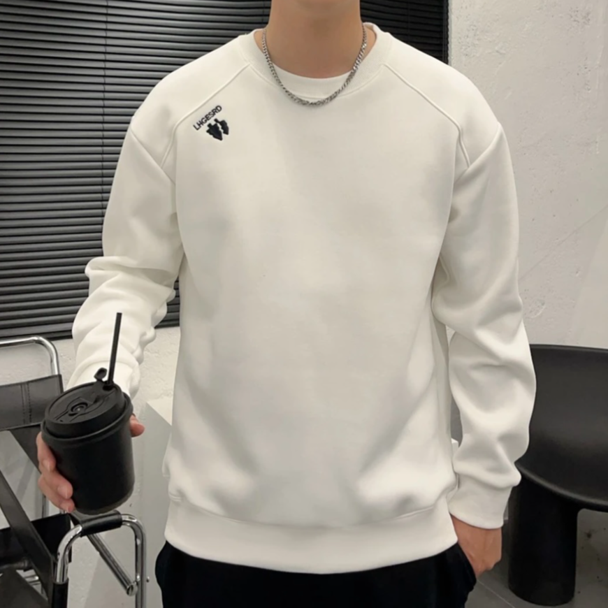 【小俞服饰】秋季男士卫衣圆领百搭潮流宽松休闲套头卫衣长袖