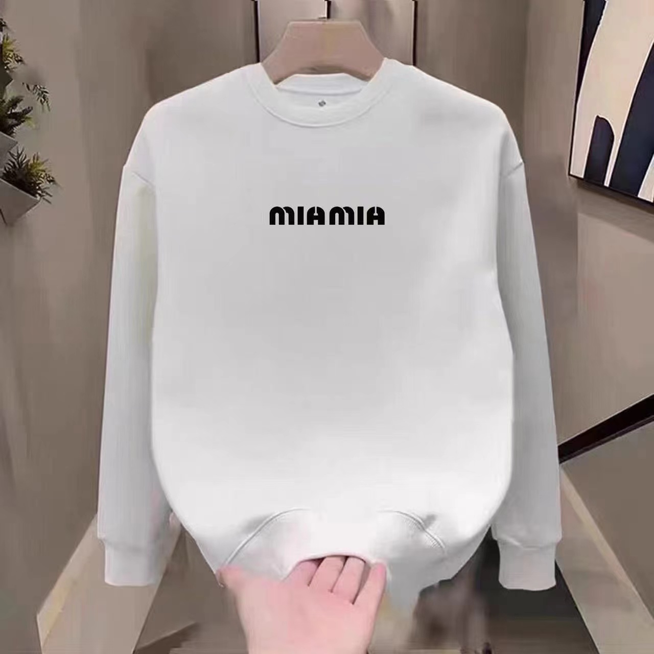 【小俞服饰】秋冬季卫衣加绒男士百搭时尚宽松圆领套头休闲长袖卫衣