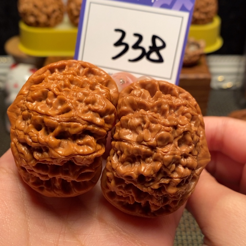 【闪购商品】文玩核桃吊坠一****351全品官帽 338