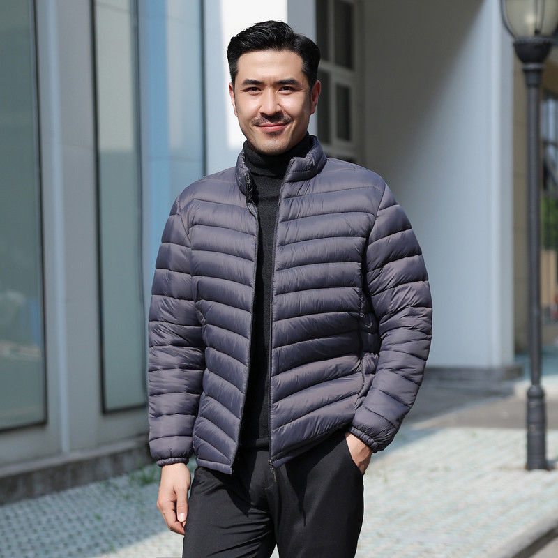 2025年秋冬男士新款立领休闲棉衣纯色百搭保暖休闲百搭棉服