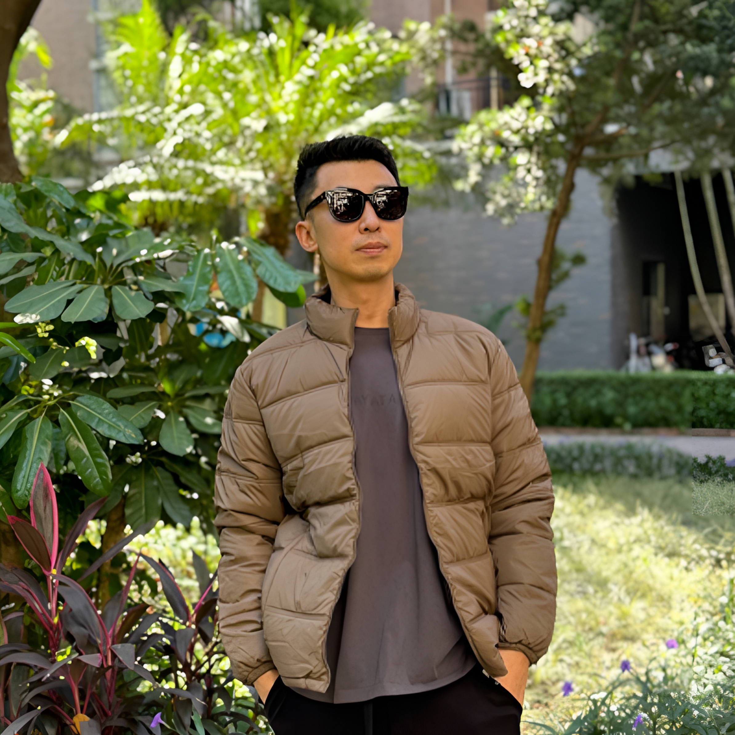 冬季新款男士加厚棉衣外套耐磨抗风金丝绒立领保暖纯色棉服棉衣