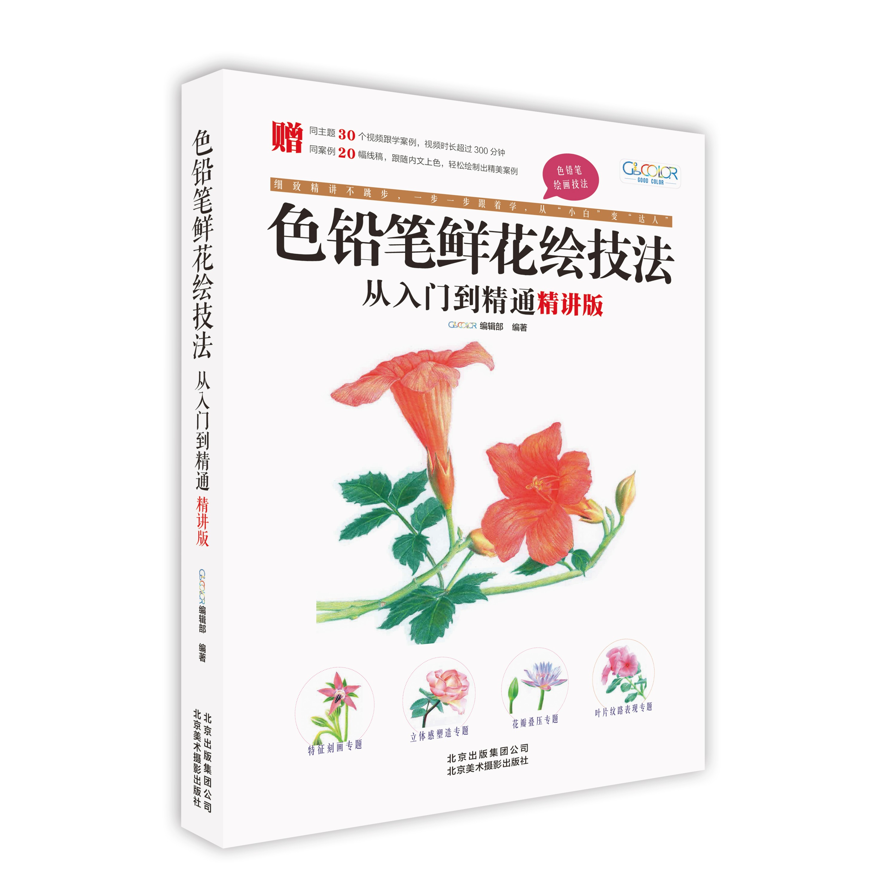 色铅笔鲜花绘技法从入门到精通（精讲版）