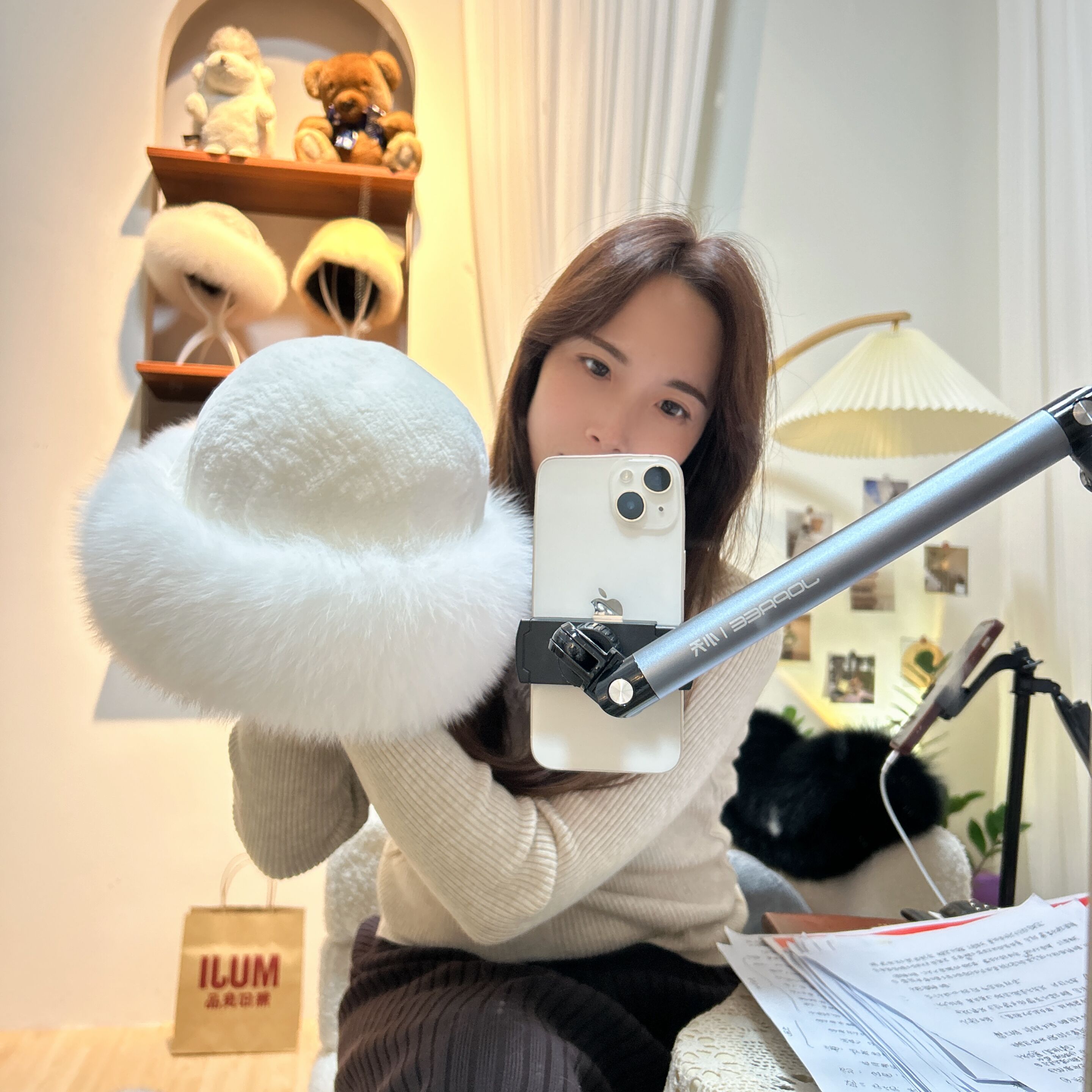 气质整皮獭兔毛帽子女士加厚保暖冬天蒙古帽狐狸公主帽盆帽