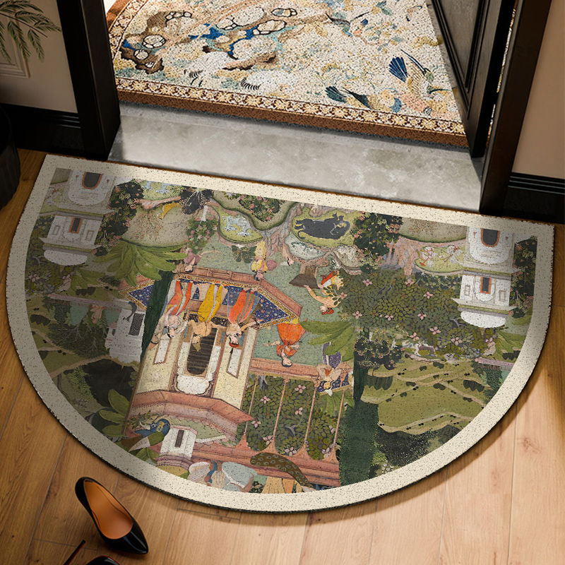 中古丝圈卧室卫生间地垫入户门门口脚垫玄关地毯浴室门垫防水垫子