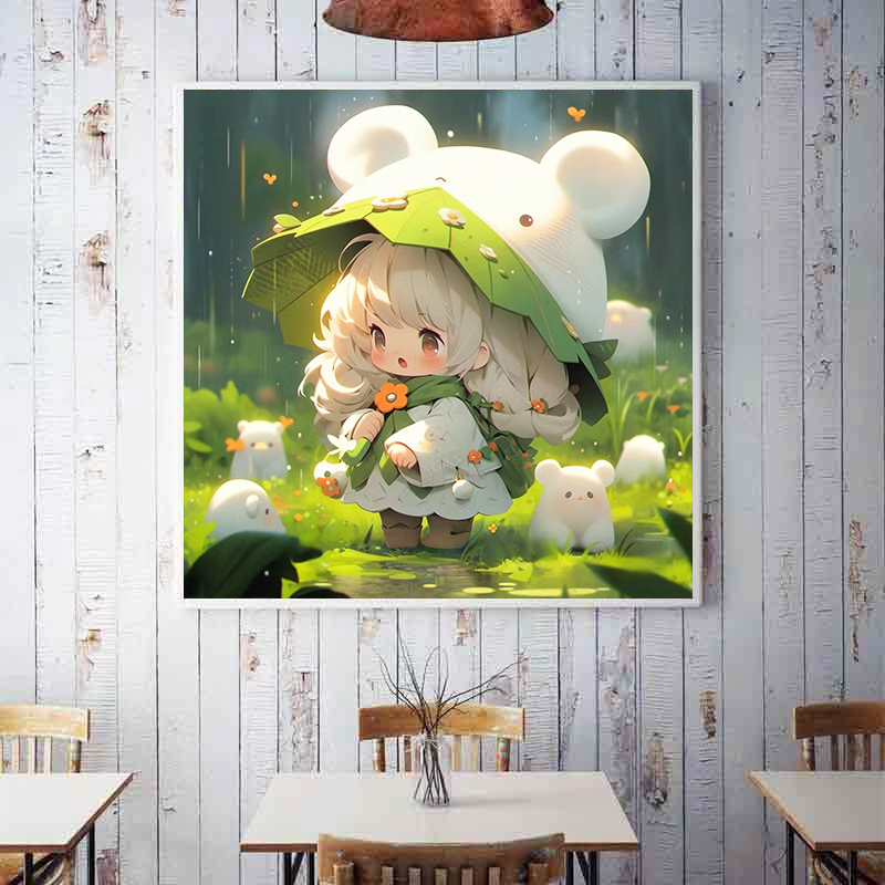 甜心Kes新款绿光森林十字绣大格75*75厘米43色手工diy精准打印