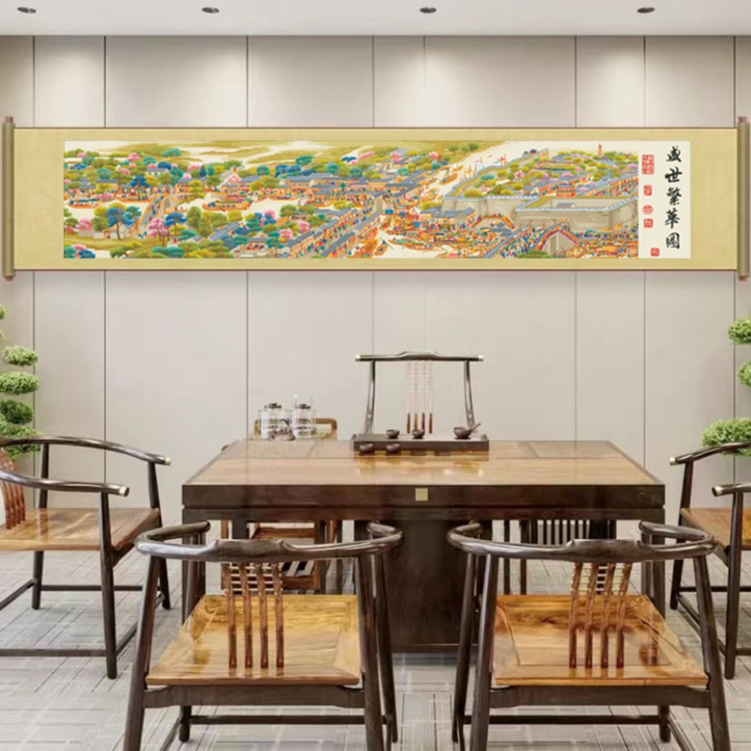 甜心Kes新款盛世繁华图十字绣经典名画客厅高清精准印花手工diy