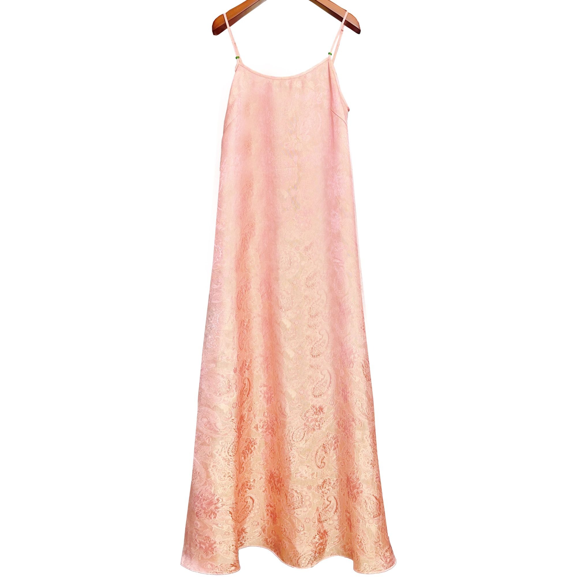 【熙木谣】人丝提花花萝腰果花吊带连衣裙气质夏季国风薄款时尚性感