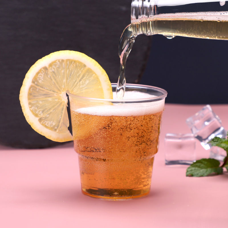 【1000只整箱啤酒杯】高透明硬塑特厚一次性航空杯商用大容量茶水杯