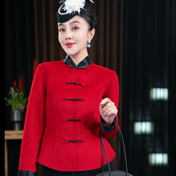 粉黛 毛呢外套 SMMN0001